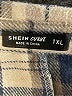 Shein Curve Plaid Blue 3/4 Sleeve Blouse Size 14 Plus (1) - photo 7