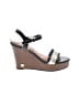 Tommy Hilfiger Brown Blue Wedges Size 10 - photo 1