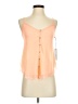 Saylor 100% Polyester Orange Sleeveless Blouse Size XS - photo 1
