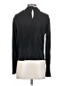 Ann Taylor 100% Polyester Black Long Sleeve Top Size XS - photo 2