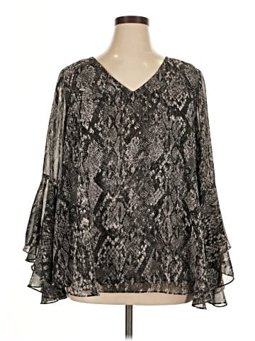 JLo by Jennifer Lopez Long Sleeve Blouse (view 1)