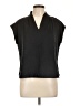 Worthington 100% Polyester Black Short Sleeve Blouse Size L (estimated) - photo 1