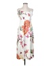 Natori 100% Polyester Tropical White Casual Dress Size S - photo 1