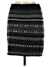 Promod Graphic Black Wool Skirt Size M - photo 2