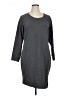 Torrid Solid Gray Casual Dress Size 1X Plus (1) - photo 1