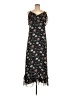 Max Studio 100% Polyester Floral Black Casual Dress Size M - photo 1