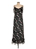 Max Studio 100% Polyester Floral Black Casual Dress Size M - photo 2