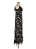 Max Studio 100% Polyester Floral Black Casual Dress Size M - photo 4