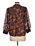 Ophelia Roe 100% Polyester Brown Long Sleeve Blouse Size L - photo 2