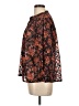 Ophelia Roe 100% Polyester Brown Long Sleeve Blouse Size L - photo 5