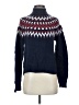 J.Crew Chevron-herringbone Blue Pullover Sweater Size S - photo 1