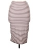 Popular Basics Stripes Gray Casual Skirt Size XL - photo 1