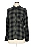 Rails 100% Rayon Plaid Green Long Sleeve Button-Down Shirt Size L - photo 1