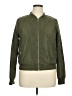 Forever 21 Plus 100% Polyester Solid Green Jacket Size 0X - photo 1