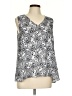 Cato 100% Polyester Silver Black Sleeveless Blouse Size L - photo 1