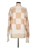 Moshu Checkered-gingham Tan Pullover Sweater Size L - photo 1