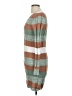 Shein 100% Polyester Stripes Brown Casual Dress Size 6 - photo 5