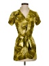Tabitha 100% Silk Tie-dye Green Yellow Casual Dress Size 2 - photo 1
