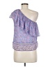 Saylor 100% Polyester Purple Sleeveless Top Size M - photo 2