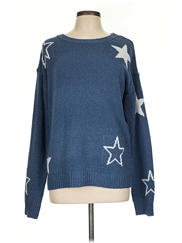 Pre-owned Unbranded Pullover Sweater In Blue