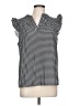 Unbranded Houndstooth Black Sleeveless Blouse Size L - photo 1