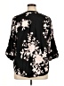 Torrid Floral Black 3/4 Sleeve Blouse Size 1X Plus (1) - photo 2