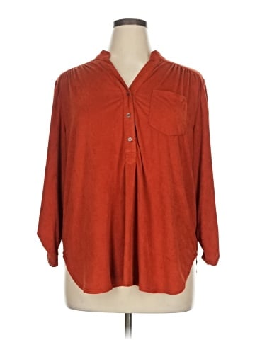 Khakis & Co 3/4 Sleeve Button-Down Shirt (view 1)