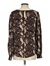Peace & Pearls Brown Long Sleeve Blouse Size S - photo 2
