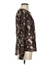 Peace & Pearls Brown Long Sleeve Blouse Size S - photo 4