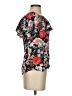 Zara Floral Black Short Sleeve Blouse Size XS - photo 4