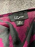 Iz Byer 100% Polyester Purple Black 3/4 Sleeve Blouse Size M - photo 7