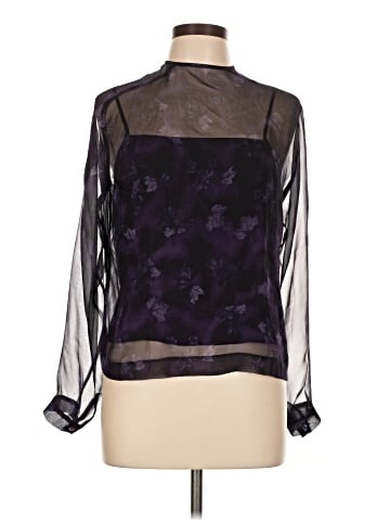 Worth Long Sleeve Silk Top (view 1)