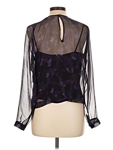 Worth Long Sleeve Silk Top (view 2)