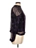 Worth 100% Silk Purple Long Sleeve Silk Top Size 10 - photo 4