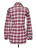 Matchstick 100% Cotton Plaid Red Long Sleeve Button-Down Shirt Size XS - photo 2