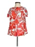 Banana Republic 100% Polyester Red Short Sleeve Blouse Size XXS - photo 1