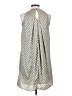 Mango 100% Polyester Polka Dots Gray Casual Dress Size 2 - photo 2