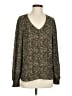 CAbi 100% Polyester Green Long Sleeve Blouse Size S - photo 1