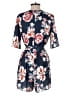 Unbranded 100% Polyester Floral Blue Casual Dress Size S (estimated) - photo 2