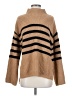 Old Navy Stripes Tan Turtleneck Sweater Size S (tall) - photo 1