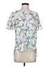 Prabal Gurung 100% Polyester Floral Ivory Short Sleeve Blouse Size 4 - photo 1