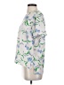 Prabal Gurung 100% Polyester Floral Ivory Short Sleeve Blouse Size 4 - photo 5