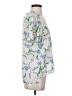 Prabal Gurung 100% Polyester Floral Ivory Short Sleeve Blouse Size 4 - photo 4
