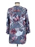 Ruby Rd. 100% Rayon Paisley Blue 3/4 Sleeve Blouse Size M - photo 2