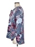 Ruby Rd. 100% Rayon Paisley Blue 3/4 Sleeve Blouse Size M - photo 5