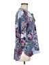 Ruby Rd. 100% Rayon Paisley Blue 3/4 Sleeve Blouse Size M - photo 4