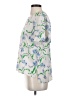 Prabal Gurung Collective 100% Polyester Floral Ivory Short Sleeve Blouse Size 4 - photo 5