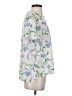 Prabal Gurung Collective 100% Polyester Floral Ivory Short Sleeve Blouse Size 4 - photo 4