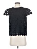 Milly 100% Polyester Black Short Sleeve Blouse Size P (petite) - photo 1