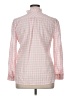 J.Crew Checkered-gingham Pink Long Sleeve Blouse Size 14 - photo 2